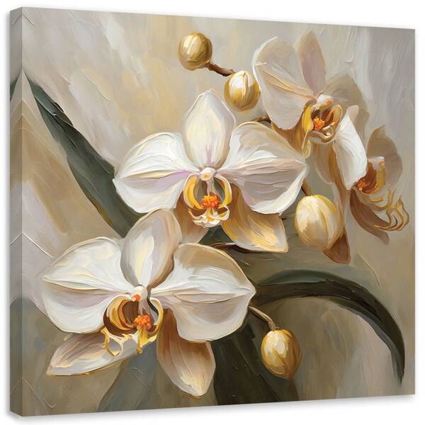 

Картина арт-принт KUNSTLOFT Golden Orchids 2, золотой