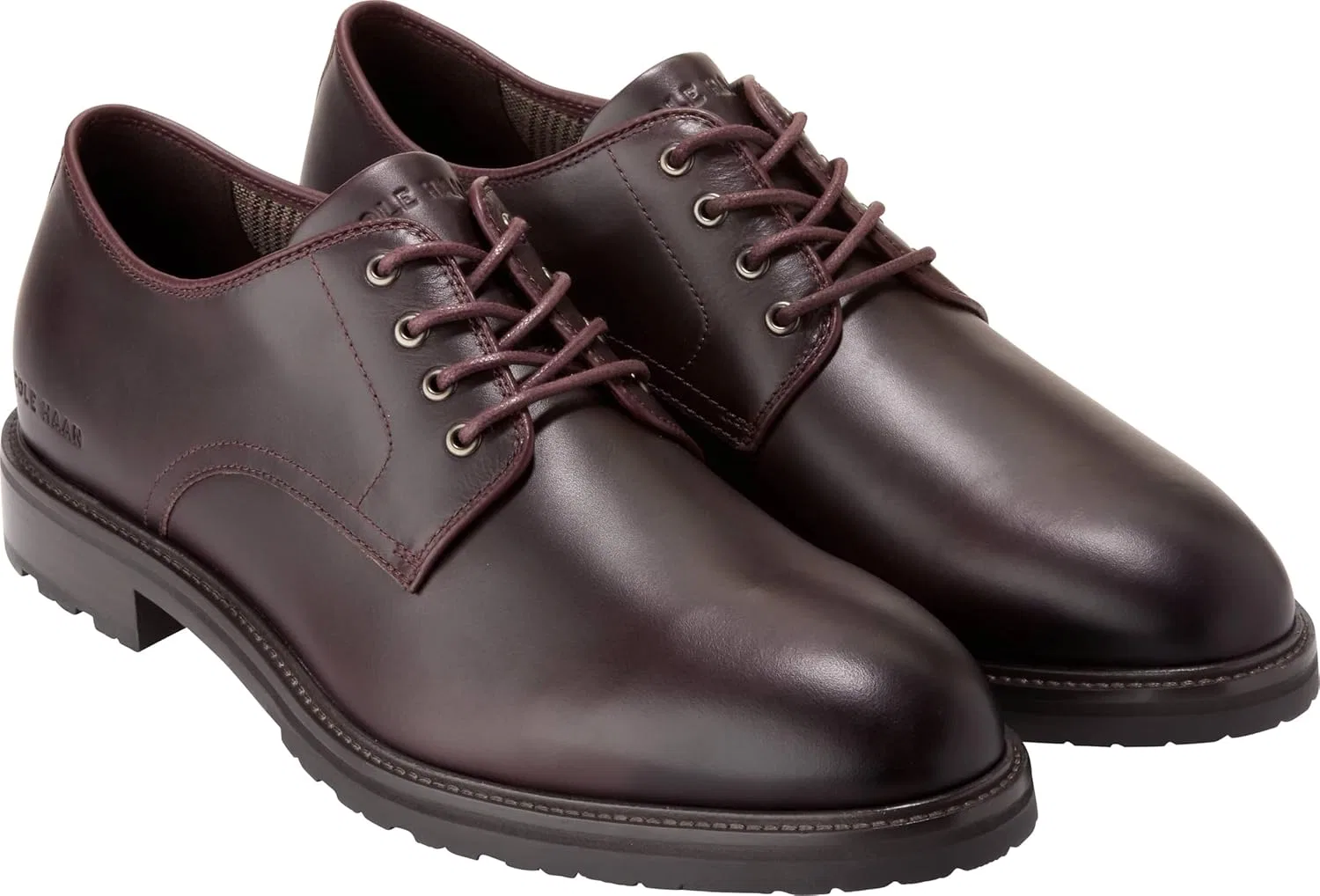 Мужские оксфорды Cole Haan Berkshire Lug Plain Toe, Bloodstone Brown — фото 4