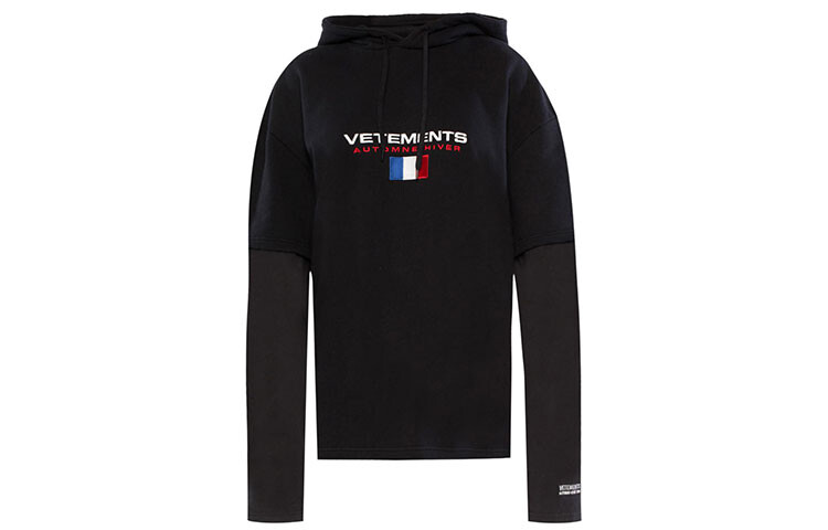 

Толстовка унисекс черная Vetements, черный