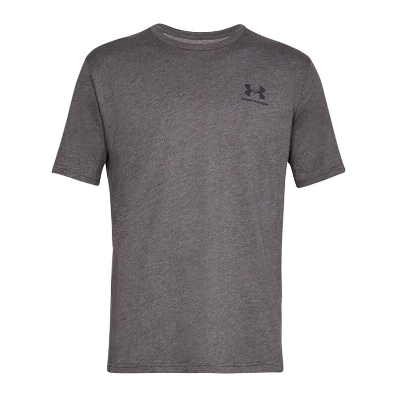 

Мужская футболка спортивного стиля левая грудь Under Armour, серый
