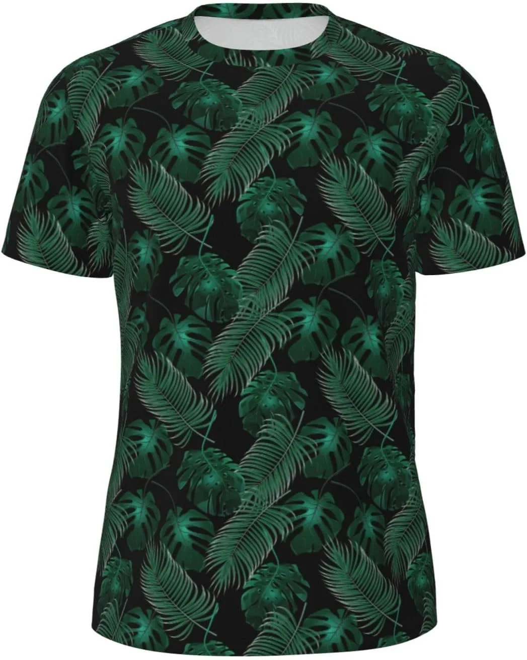 

Футболка мужская летняя с принтом Banana Leaf Green, легкая и дышащая SDFHU