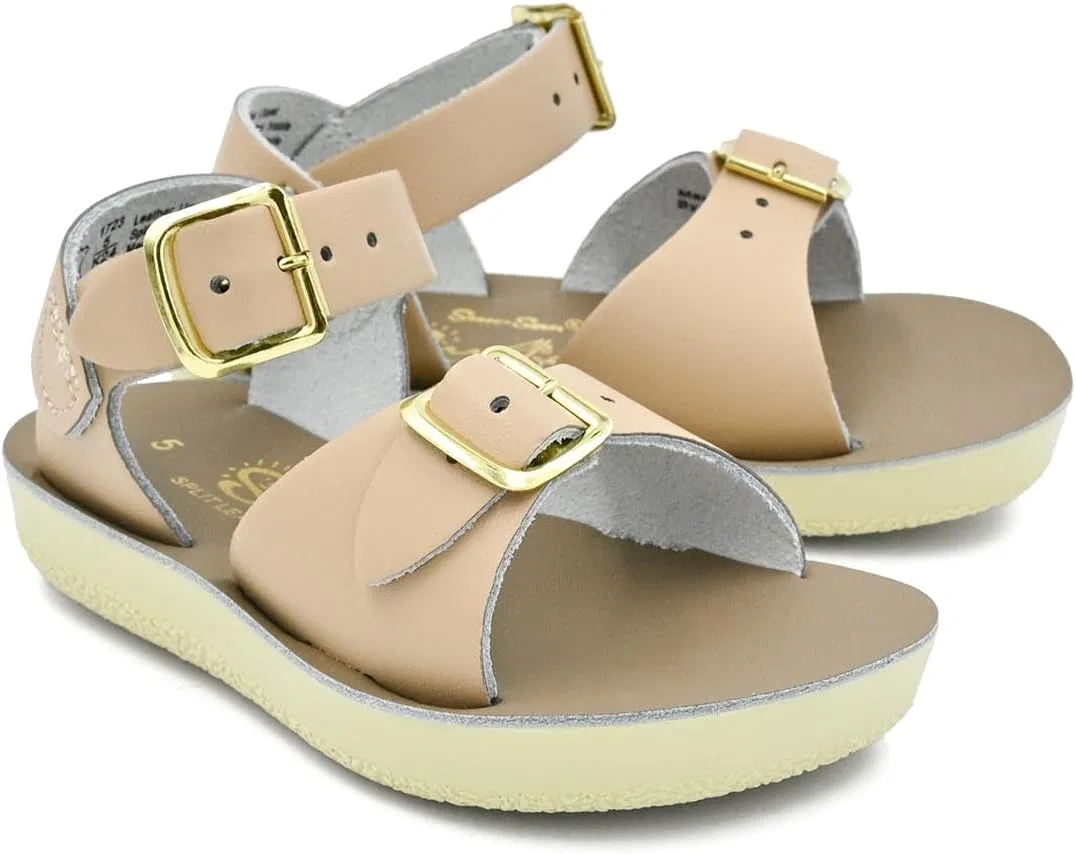 Сандалии кожаные Sun-San, латте Salt Water Sandals — фото 4