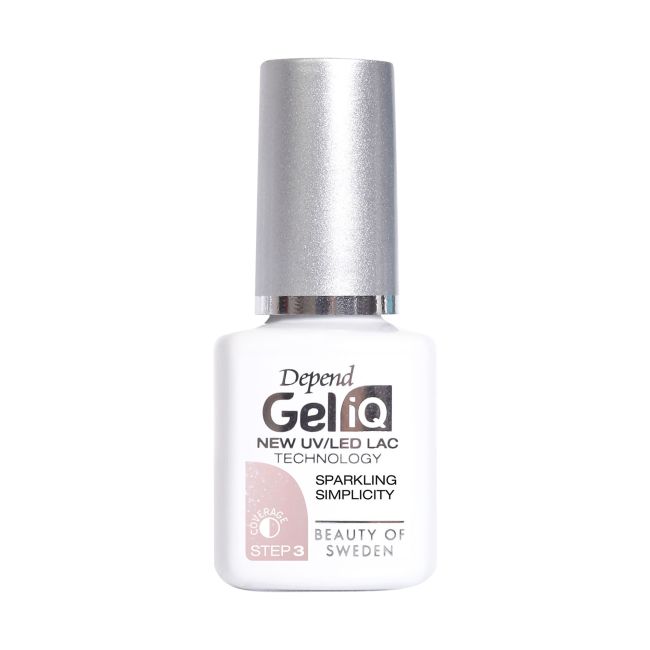 

Гель-Лак для ногтей Gel iq uv/led Depend, цвет sparkling simplicity, 5 мл