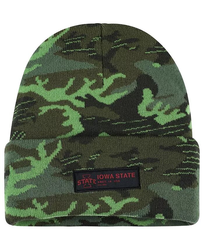 

Мужская вязаная шапка Camo Iowa State Cyclones Veterans Day с манжетами Nike