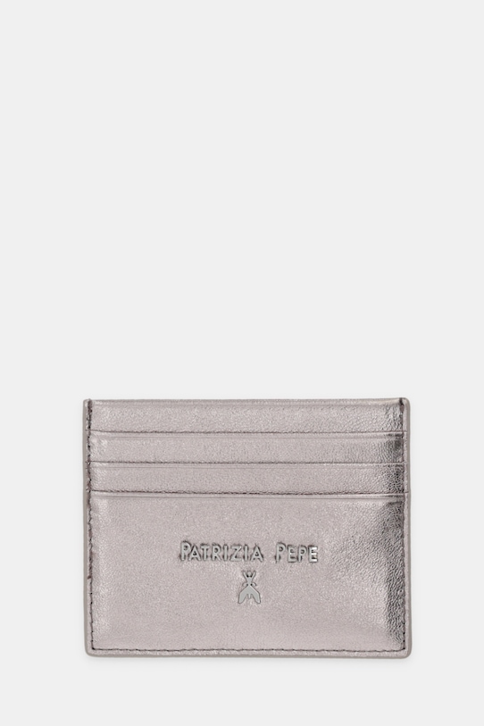 

Кожаный футляр для карт Patrizia Pepe, серый