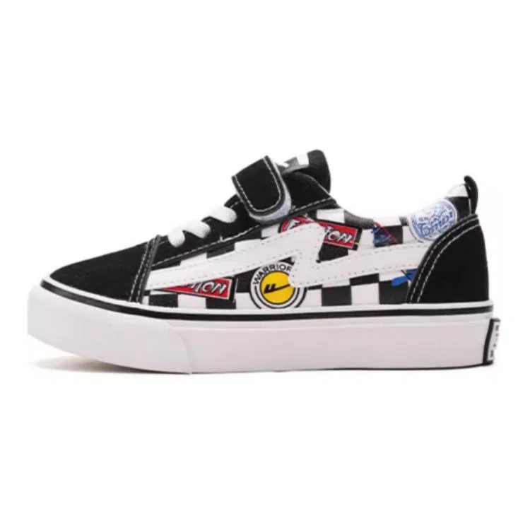 Кеды детские низкие Warrior Black