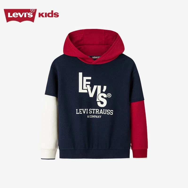 Толстовка с капюшоном унисекс Levis, Dark Royal Blue — фото 3