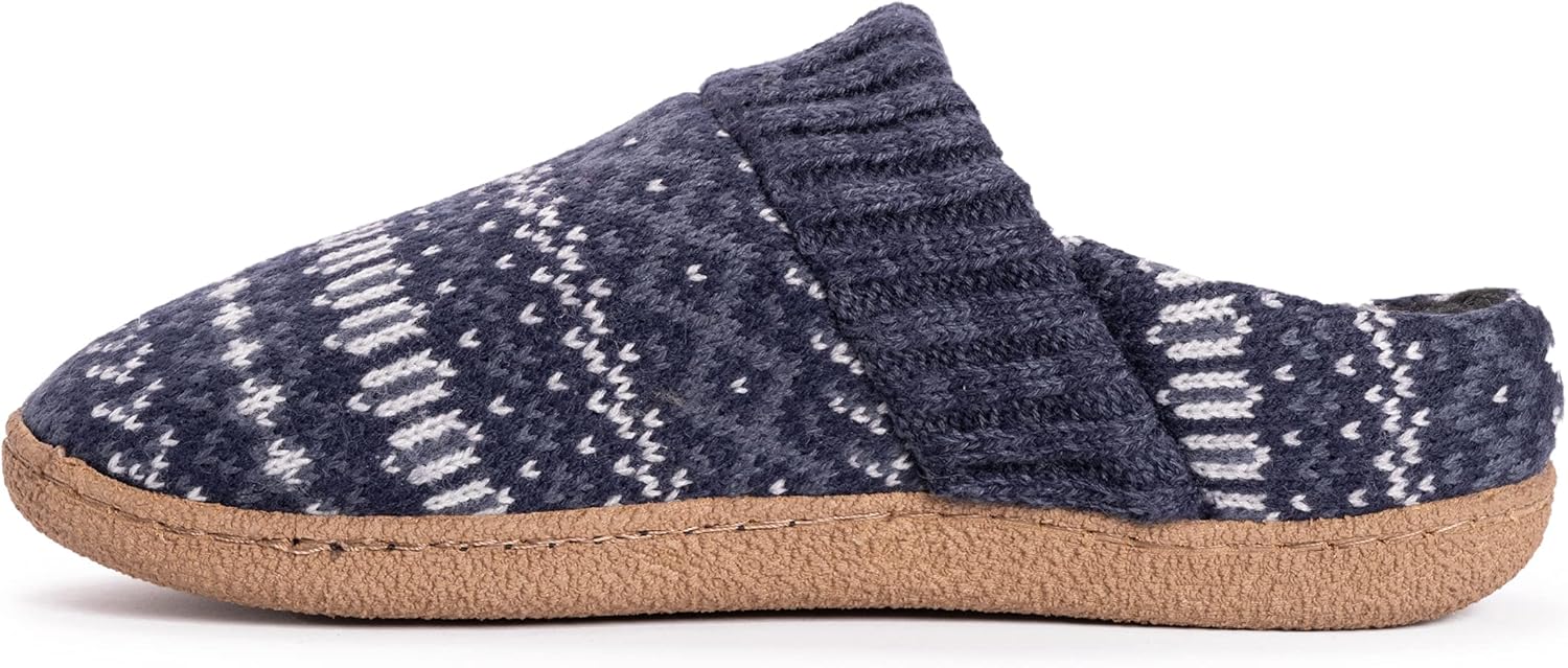 Тапочки MUK LUKS для мужчин Muk Luks Men's Marcel, темно-синий — фото 4