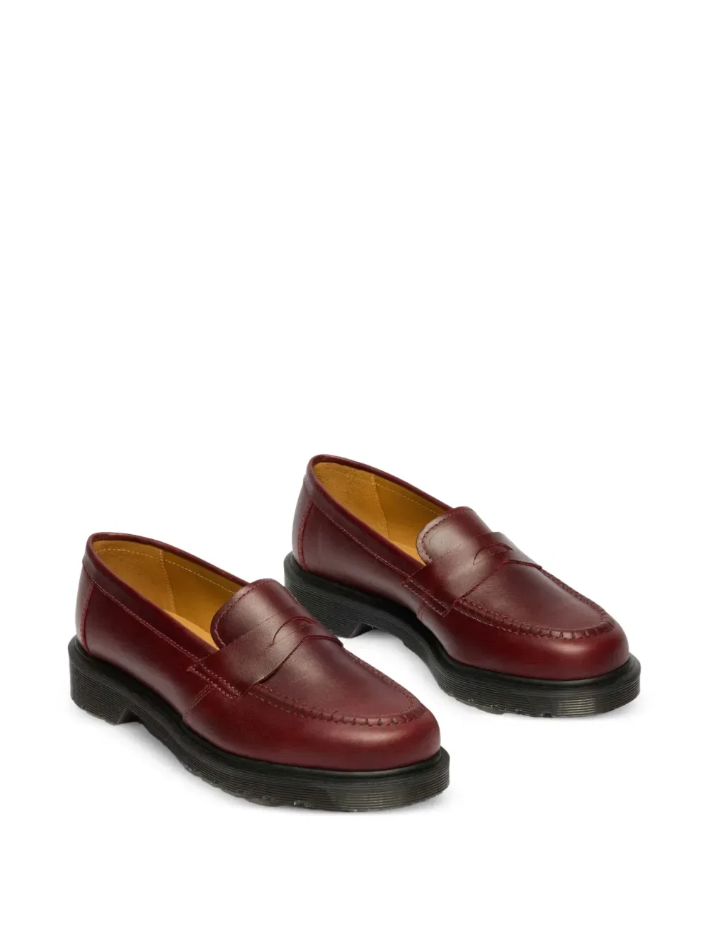 Кожаные лоферы Dr. Martens, красный — фото 2