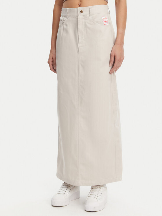 

Юбка макси стандартный крой Allover Print JC8854 Adidas, бежевый