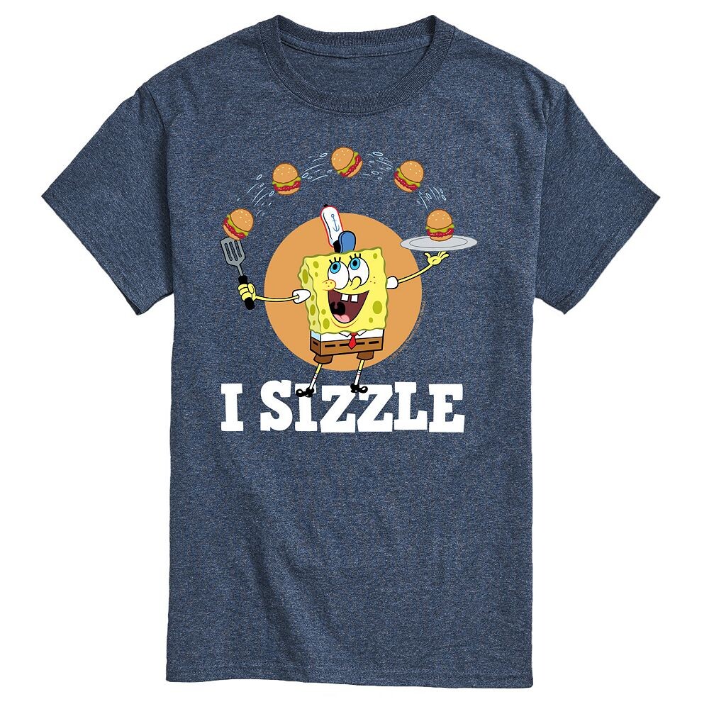 

Мужская футболка Nickelodeon SpongeBob SquareБрюки Футболка с рисунком I Sizzle, синий