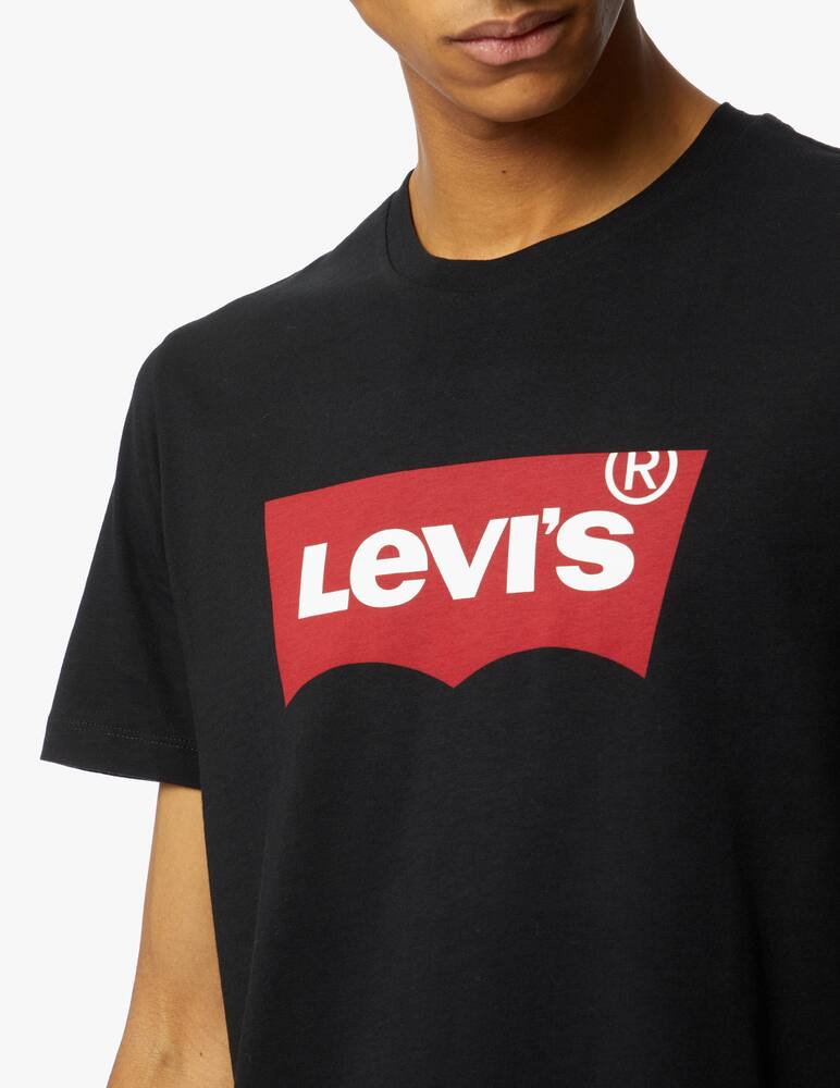 Футболка с круглым вырезом и логотипом Housemark Levi's, цвет Nero Rosso — фото 4