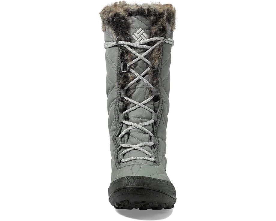 Женские ботинки Columbia Minx Mid III стеганые высокие, серый — фото 2