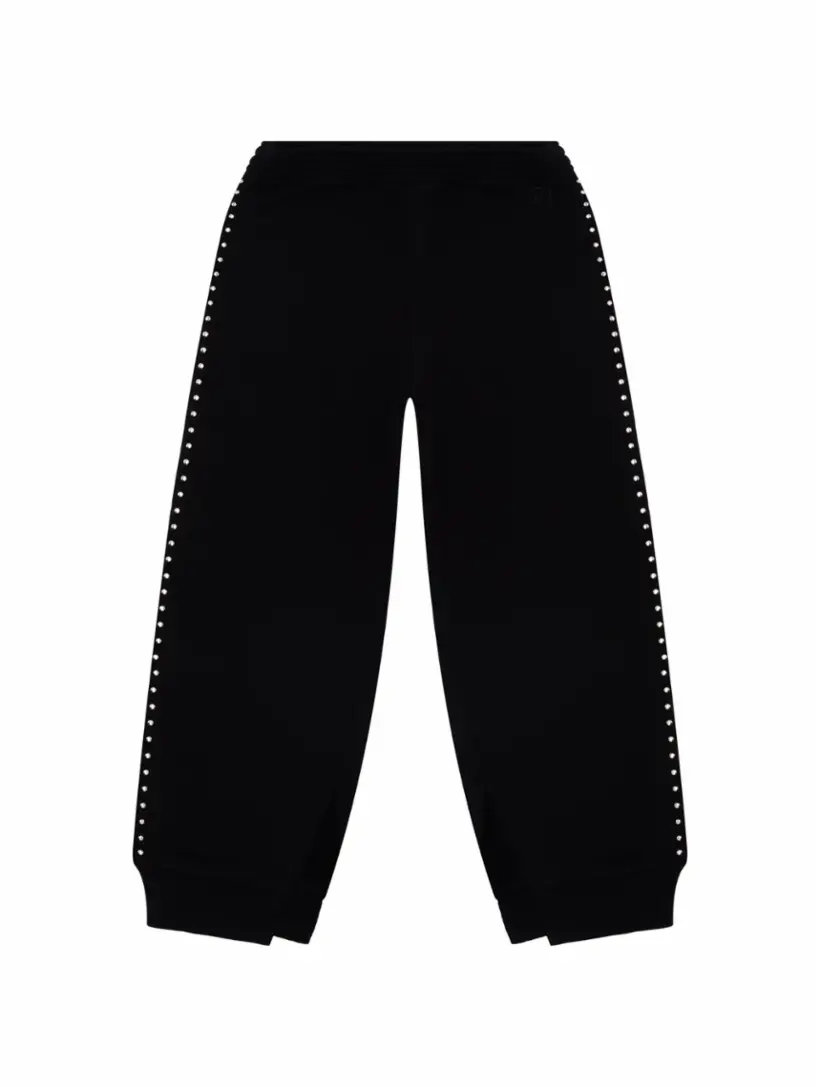 

Хлопковые джоггеры с логотипом MM6 MAISON MARGIELA, черный