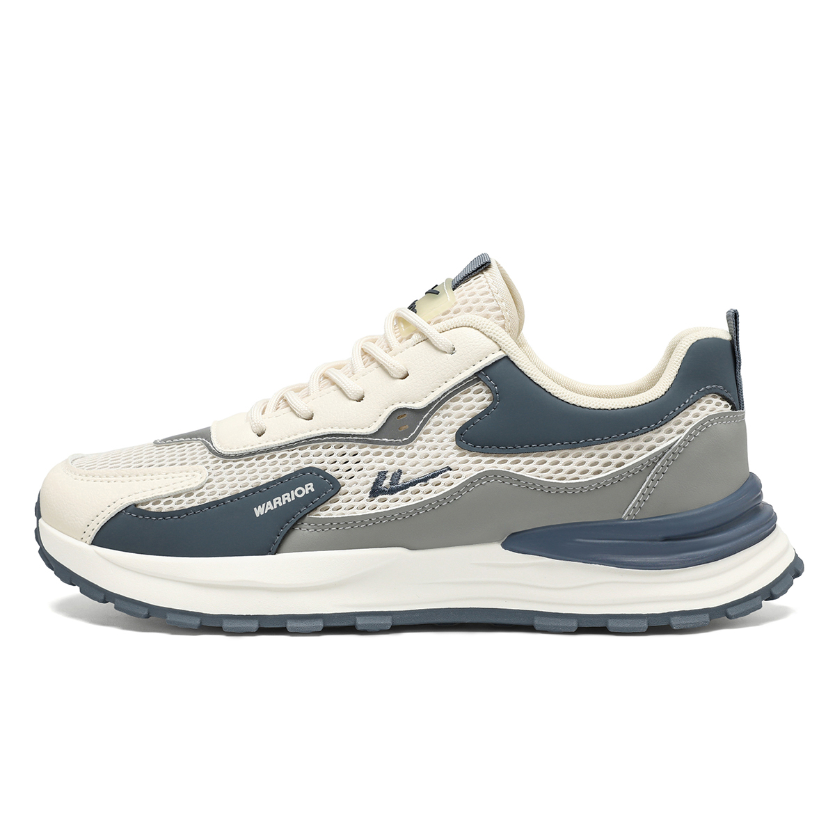 

Кроссовки мужские Warrior Cushioning с низким верхом, противоскользящие, бежевые, пыльно-синие