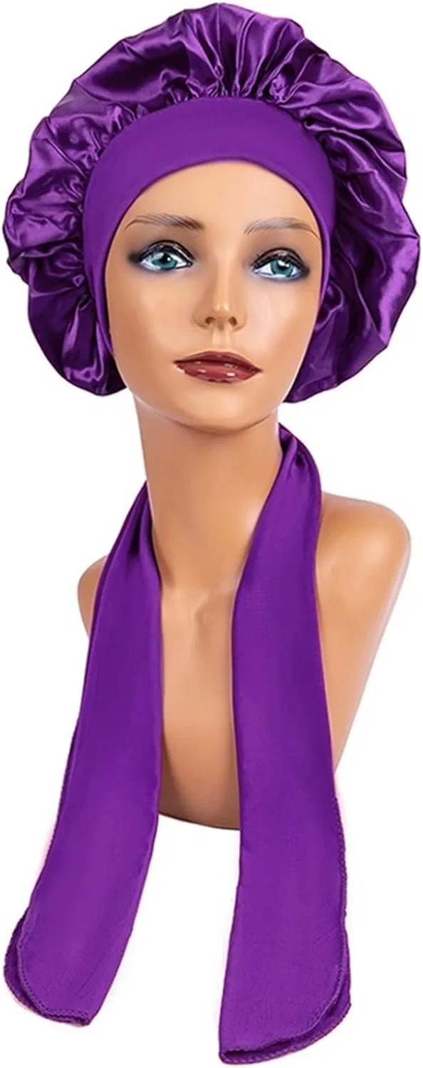 Шапочка для душа из сатина, HKYBCF, 1 шт, 28 см, Purple