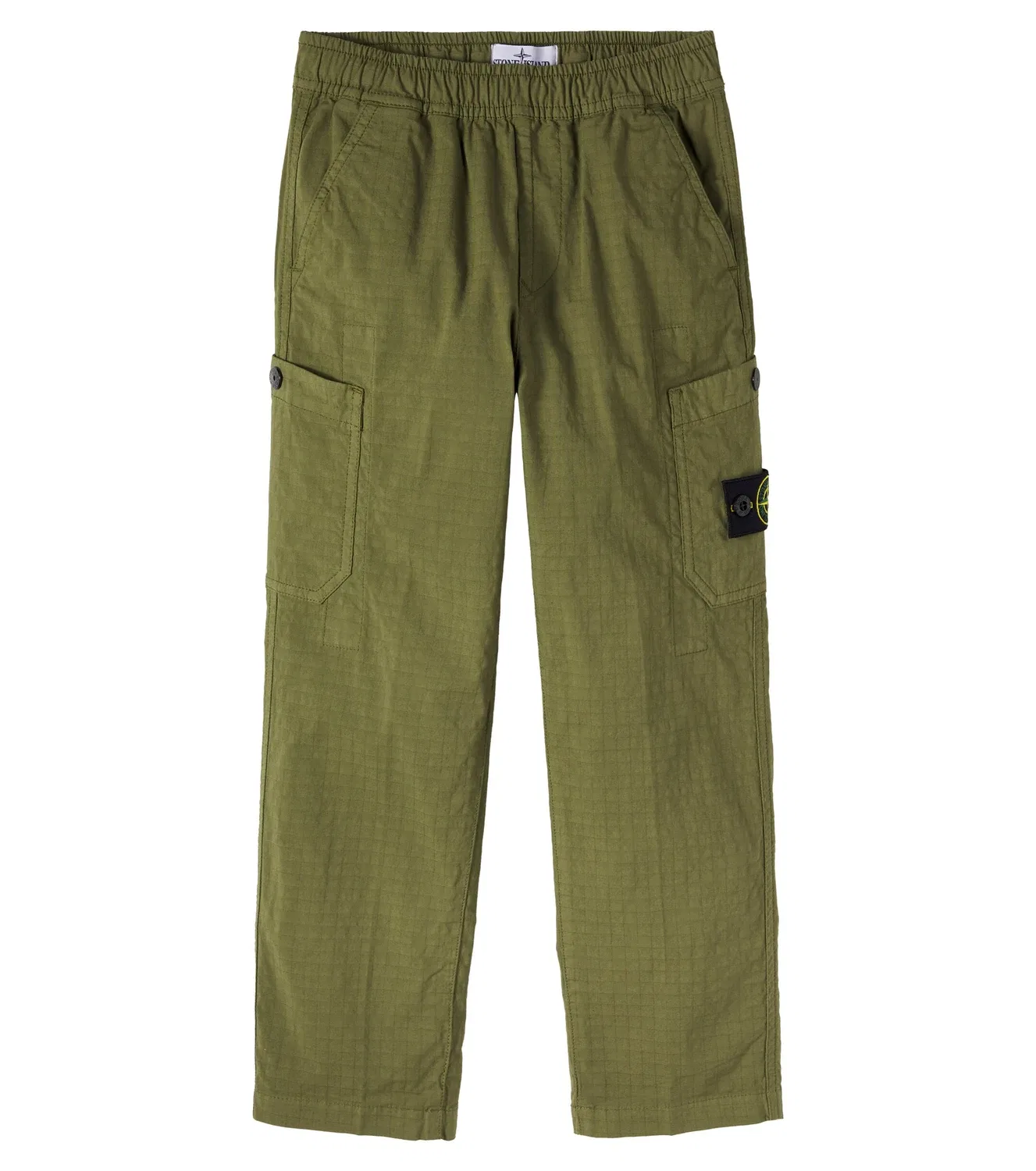 Брюки-карго с карманами Stone Island Junior, зеленый
