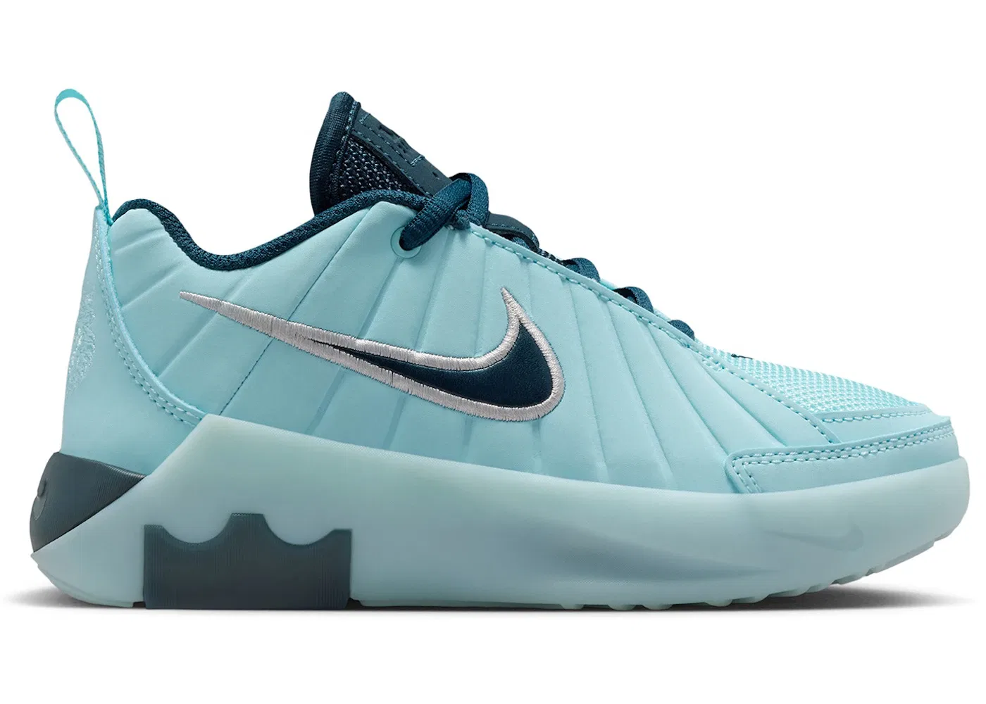 Детские кроссовки для активного спорта Nike LeBron Witness 9, Glacier Ice/Glacier Blue/Metallic Silver/Armory Navy