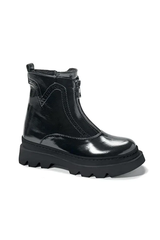 Детские ботинки для девочек лакированные Sanbe, Patent Leather Black