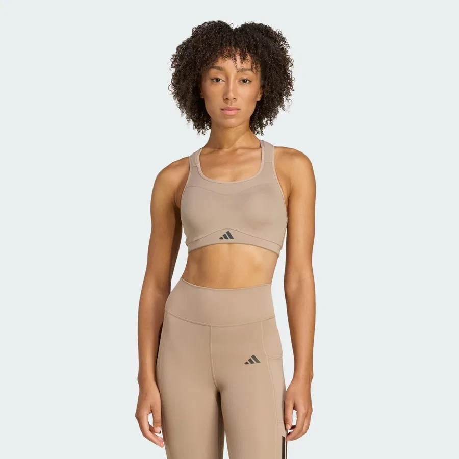 Спортивный топ с высокой поддержкой для тренировок Tlrd Impact Training High Support Bra adidas, Черный — фото 2