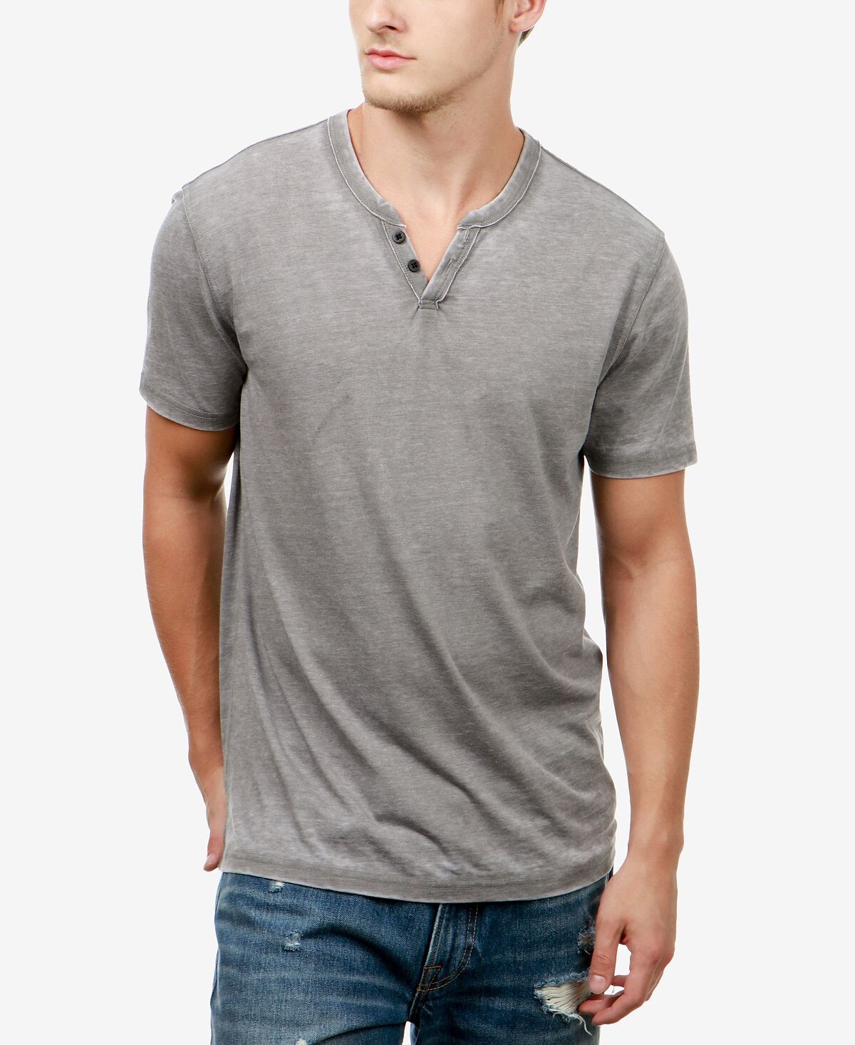 

Мужская рубашка burnout button notch с коротким рукавом Lucky Brand, Серый, Мужская рубашка burnout button notch с коротким рукавом Lucky Brand