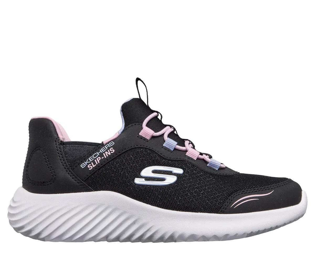 Детские слипоны Bounder - Simple Cute Skechers, черный