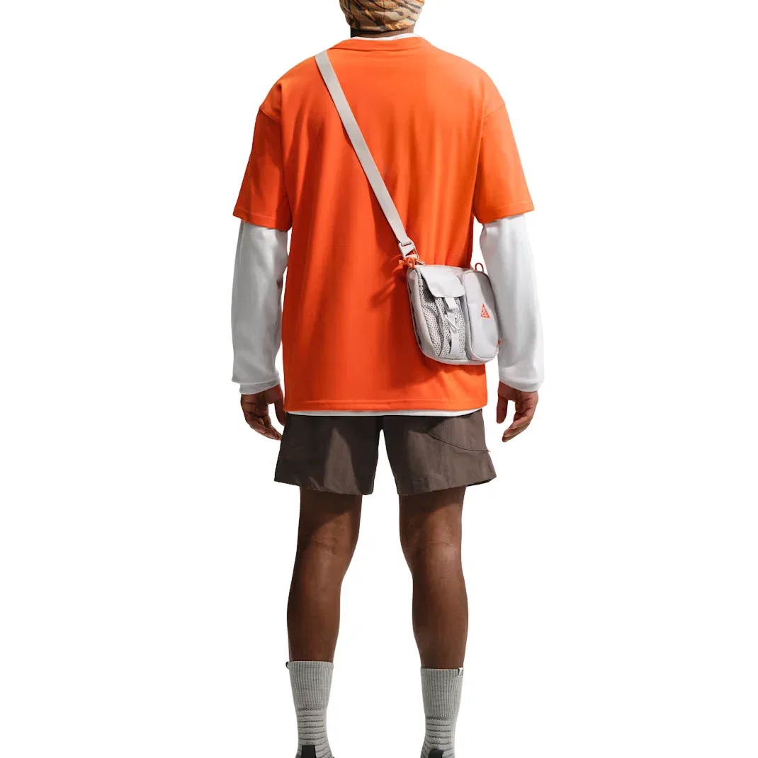 Мужская футболка с принтом Nike x ACG Safety Orange Summit White, Оранжевый — фото 3