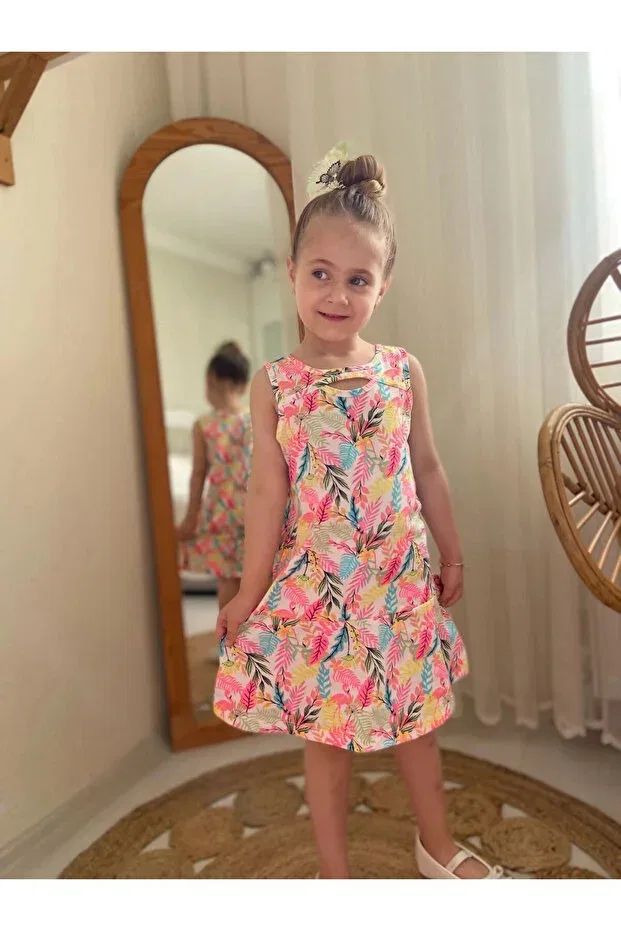 Детское платье для девочек с принтом Dudor Kids, Multicolored