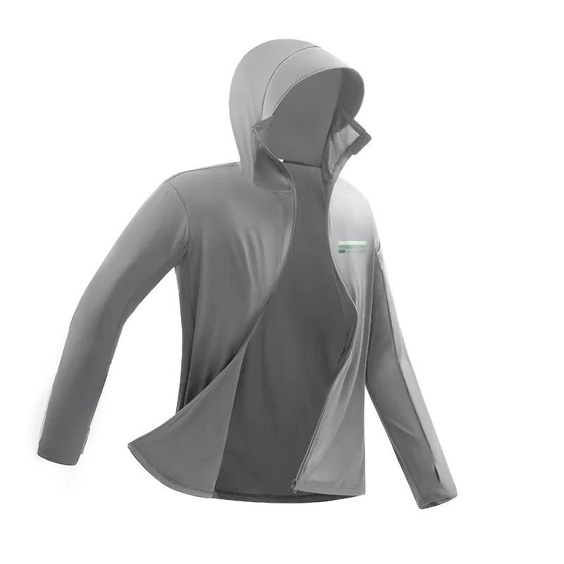 Детская куртка с защитой от солнца MINISO, Dark Gray (Mb Green Stripes Chest Logo)
