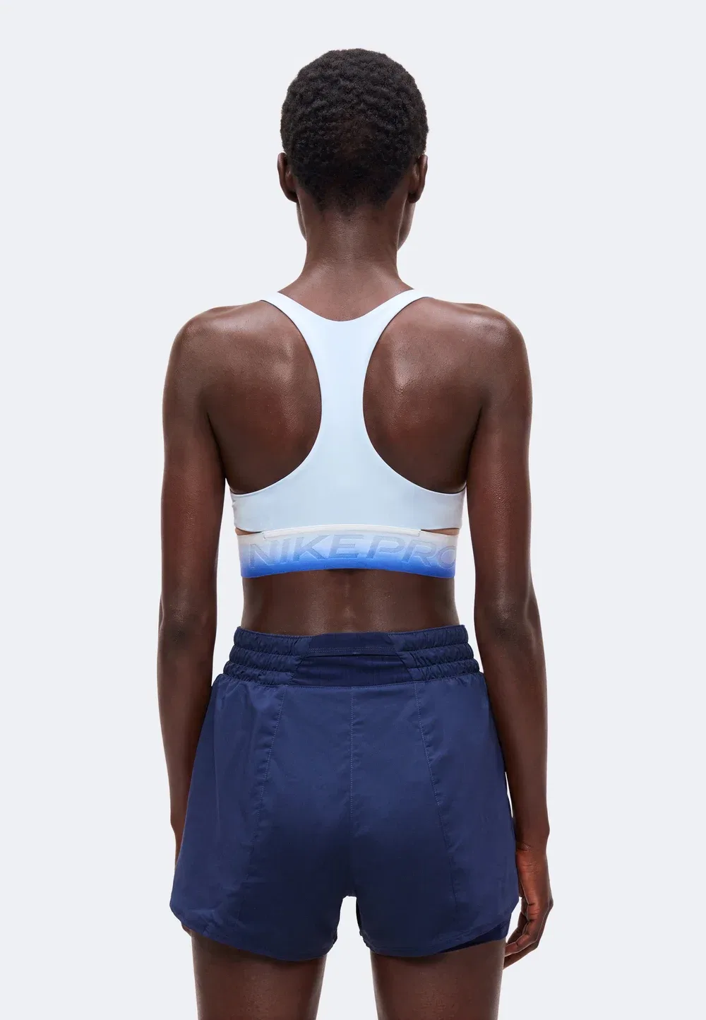 Бюстгальтер - спортивный бюстгальтер средней степени поддержки Nike Performance, Hydrogen Blue/Hydrogen Blue/Old Royal/Old Royal — фото 3
