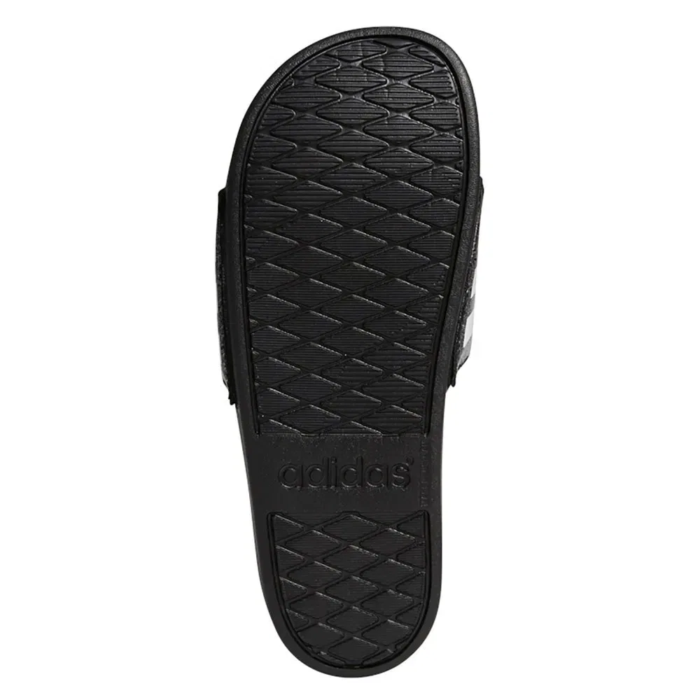 Детские шлепанцы с контурной стелькой Adilette Comfort Adidas, Black — фото 2