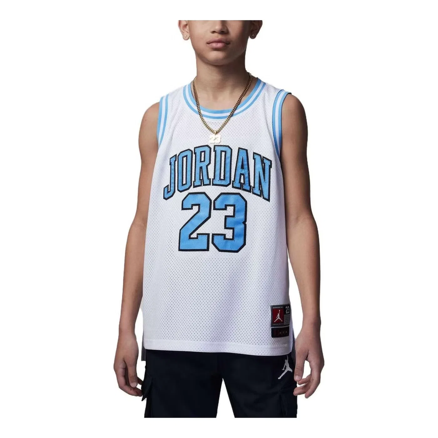 Футболка баскетбольная с принтом Air Jordan 23, белый