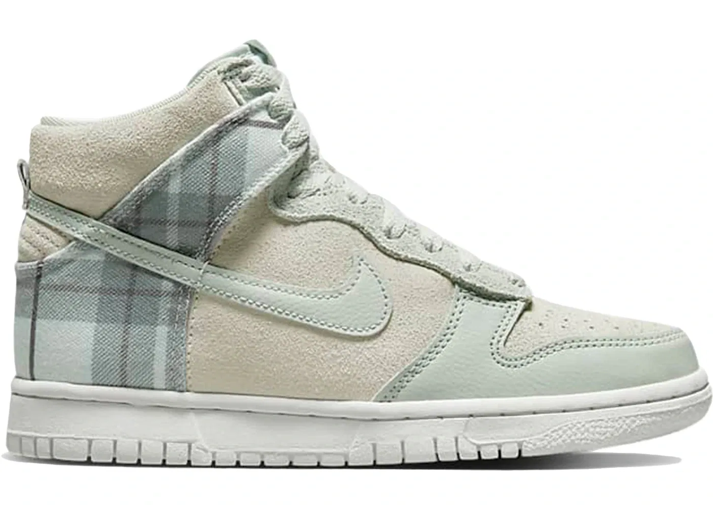 Детские кроссовки высокие с принтом Nike Dunk High SE Nike, Summit White/Light Silver