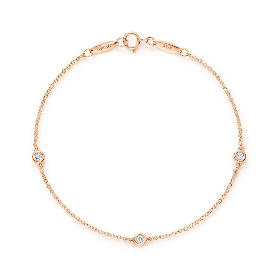 

Браслет Tiffany & Co. Elsa Peretti Diamonds by the Yard, розовое золото