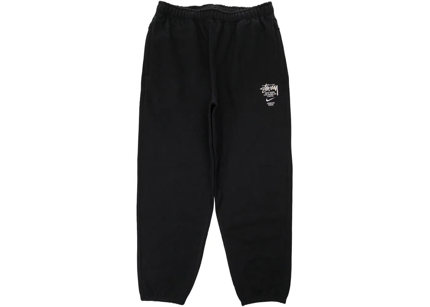 Мужские спортивные штаны с принтом International Nike x Stussy, Black