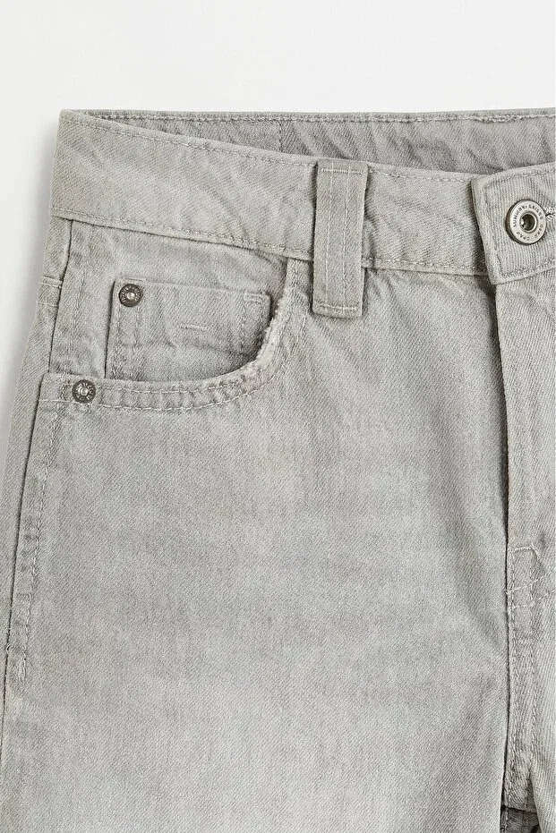 Детские шорты джинсовые свободного кроя Lefties, Light Gray — фото 3