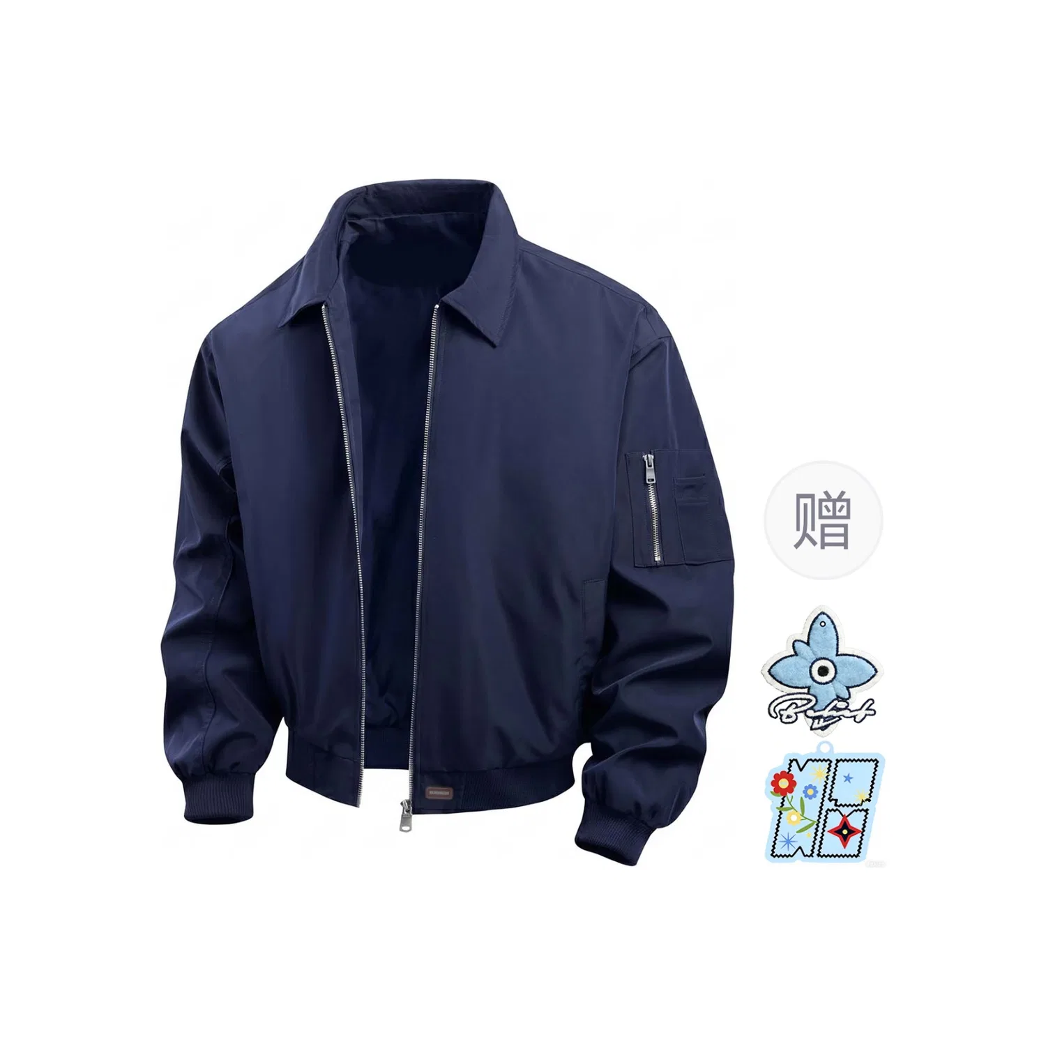 Детское пальто с лацканами прямого кроя Navy Blue WARRIOR