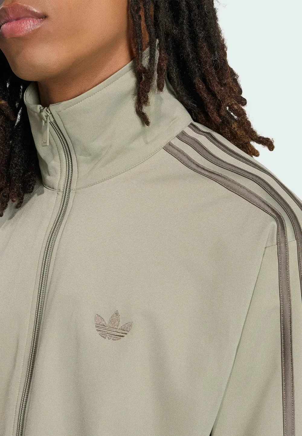 Firebird tt - тренировочная куртка Adidas Originals, Silver Pebble — фото 3
