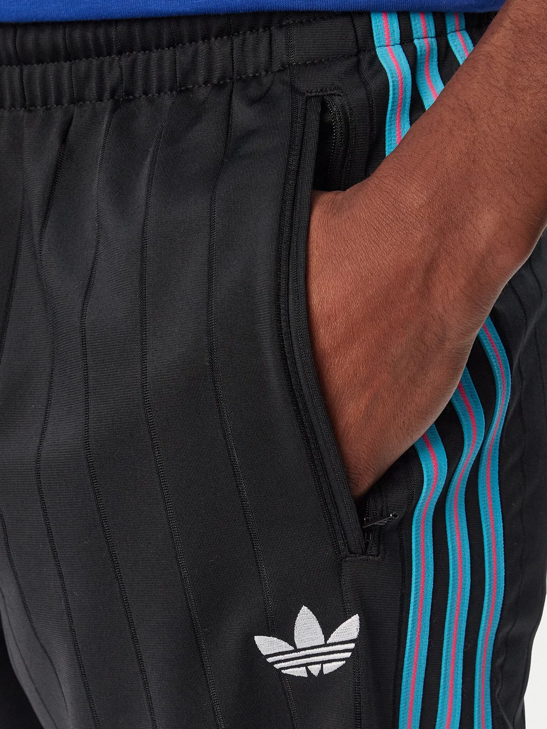 Мужские спортивные штаны стандартного кроя Firebird Drop Needle Adidas, черный — фото 4