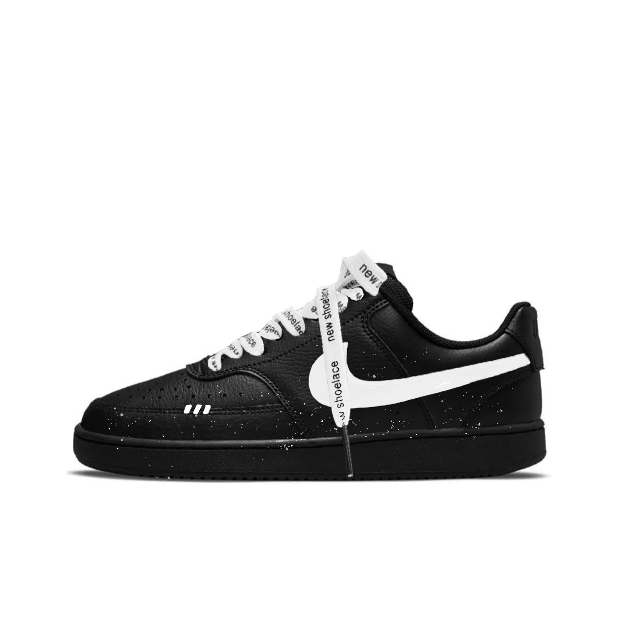 Детские кроссовки для скейтбординга низкие с принтом Nike Court Vision 1, Black Warrior-Shopping Bag — фото 3