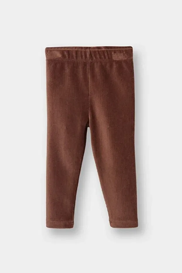 Детские леггинсы для девочек вельветовые Straight Leg Corduroy Leggings Defacto, Coffee-Bn307