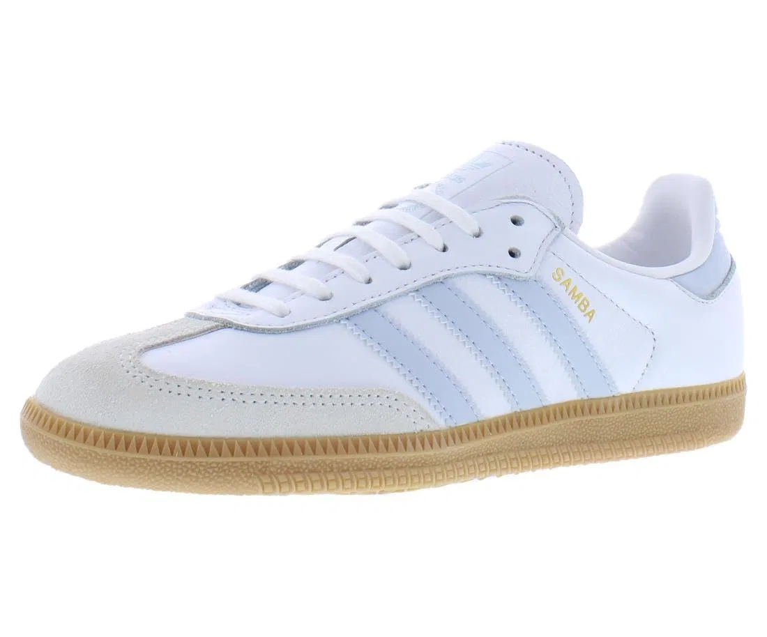 Детские спортивные кроссовки для мальчиков Samba Og J Adidas, White Halo Blue Gum 3 White Footwear