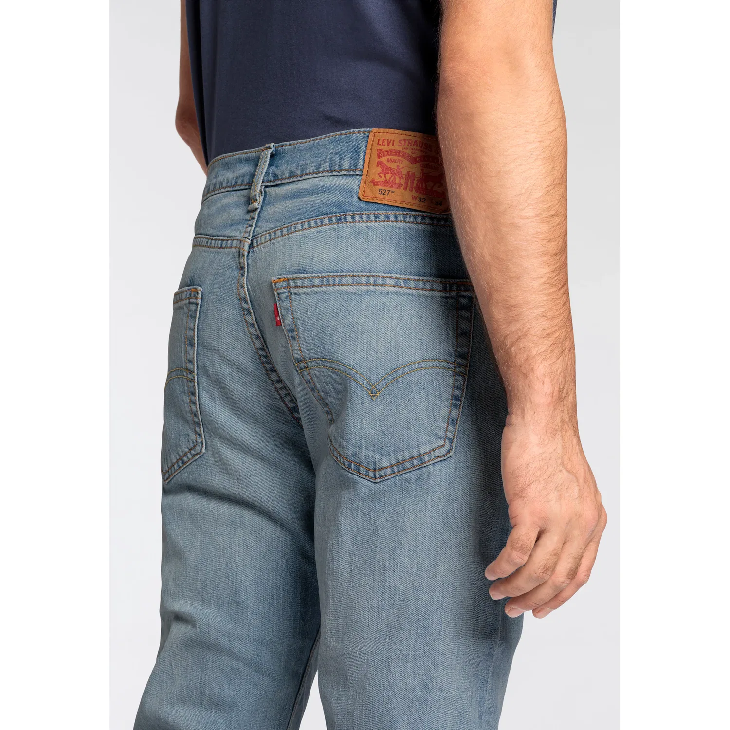 Мужские джинсы slim bootcut Levi's, here we stop — фото 4