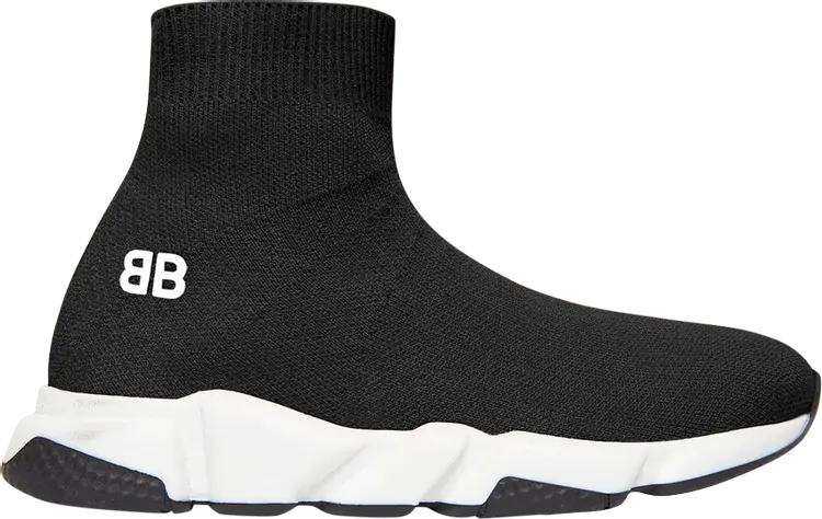 

Кроссовки Balenciaga Speed Trainer Kids Black White, черный