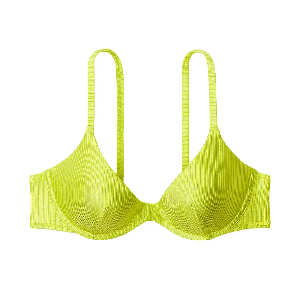 

Лиф бикини Victoria's Secret Pink Scoop Push-up, темно-салатовый
