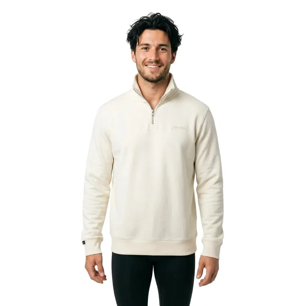 Свитшот Essential Logo Henley Superdry, бежевый — фото 3