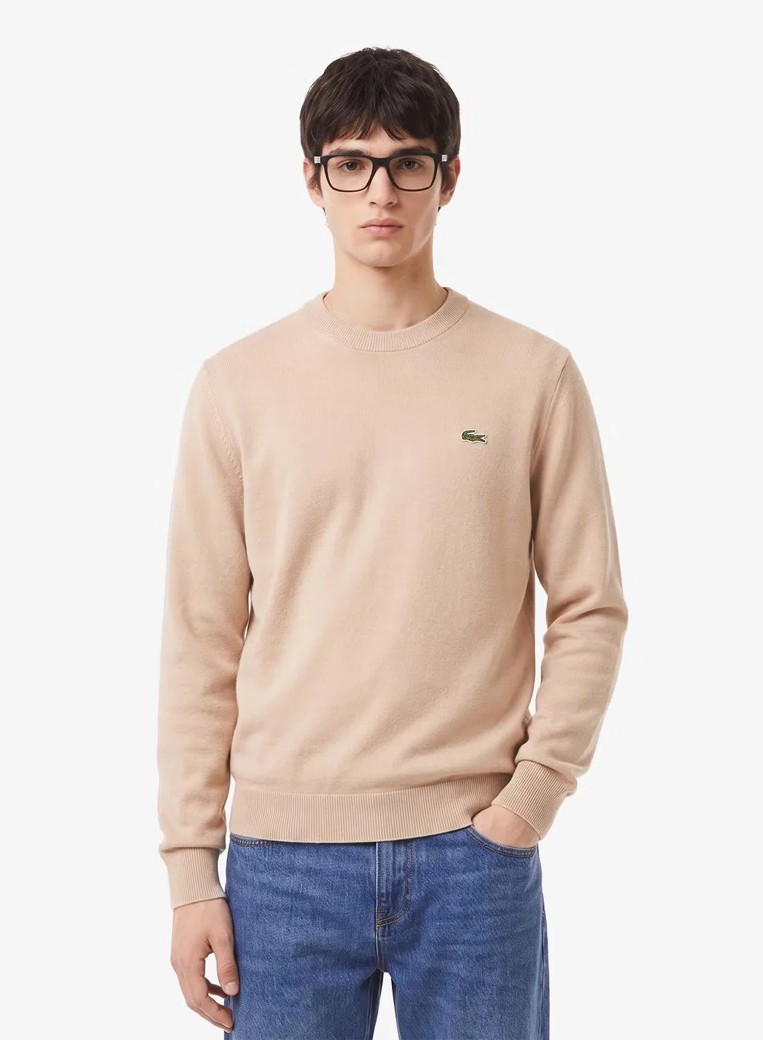 Пуловер с логотипом Lacoste, печенье