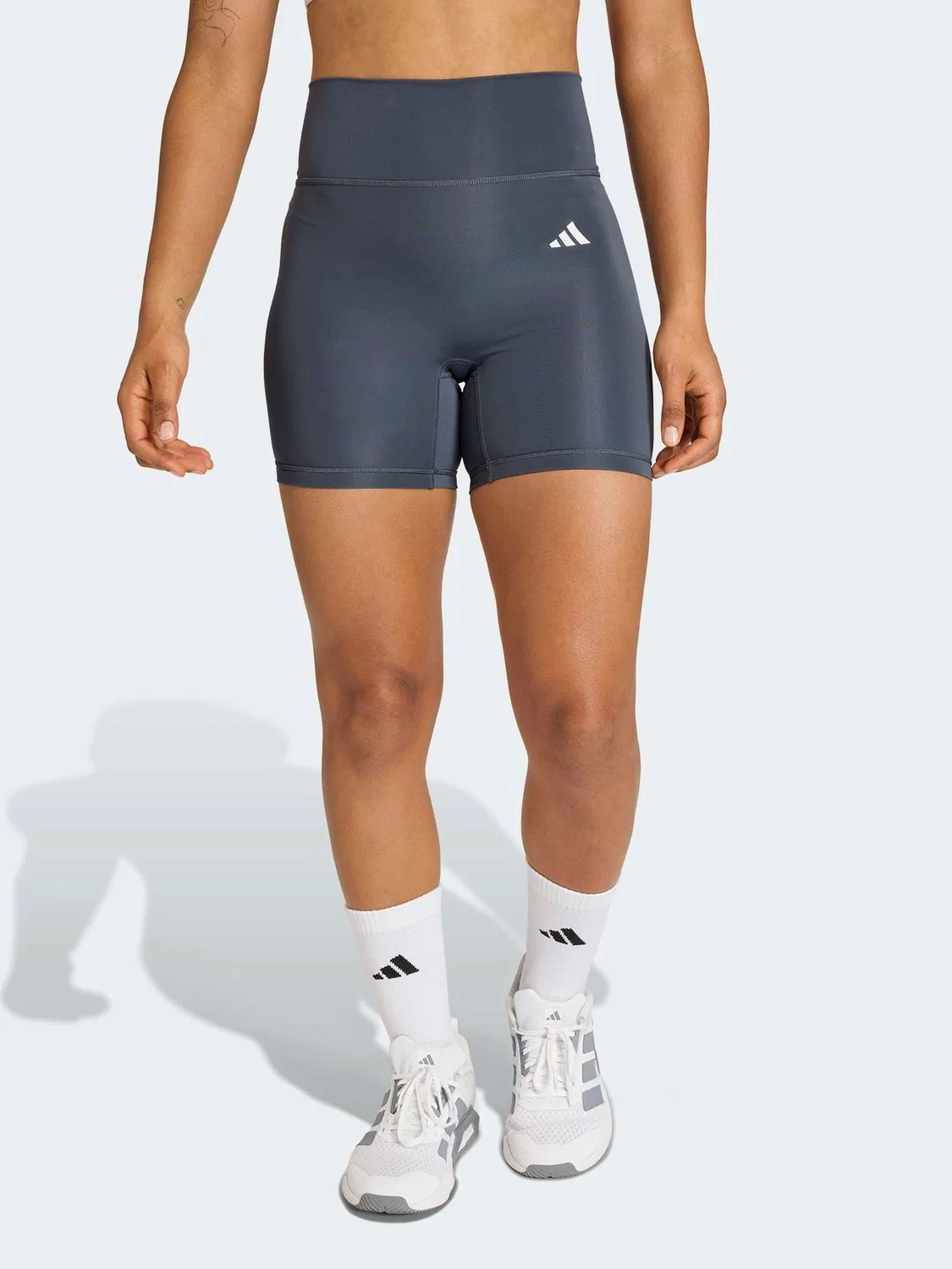 Леггинсы Optime Essentials Workout adidas, серый