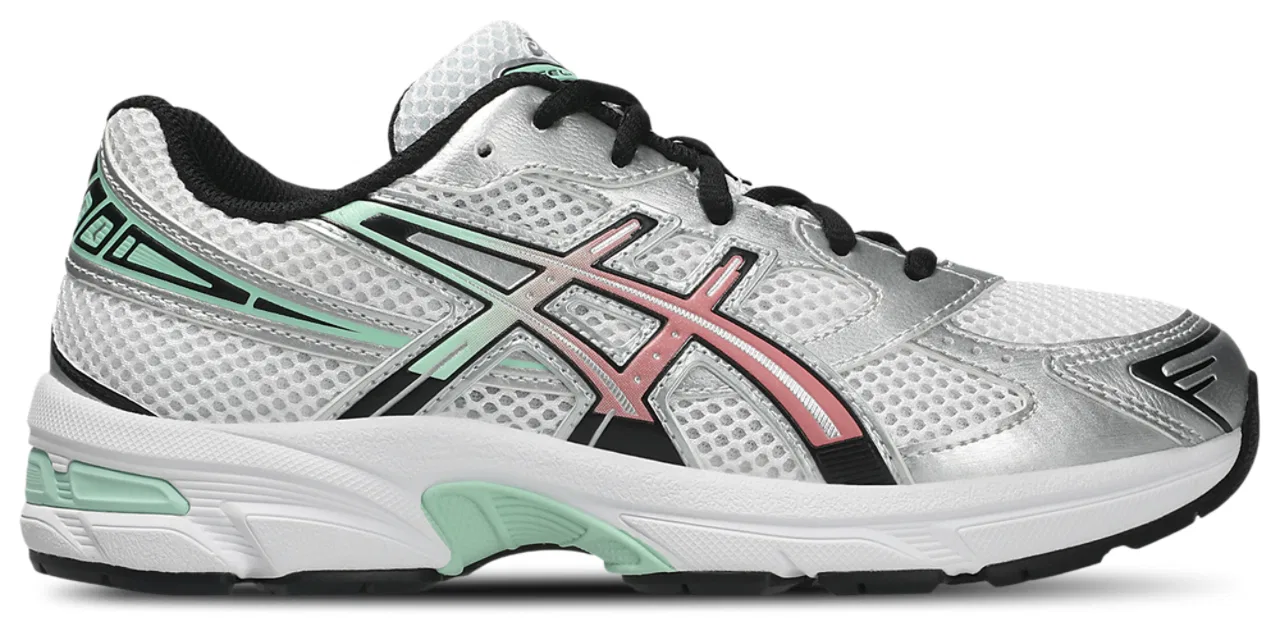 Кроссовки для мальчиков GEL-1130 ASICS, цвет White/Ice Green/Red