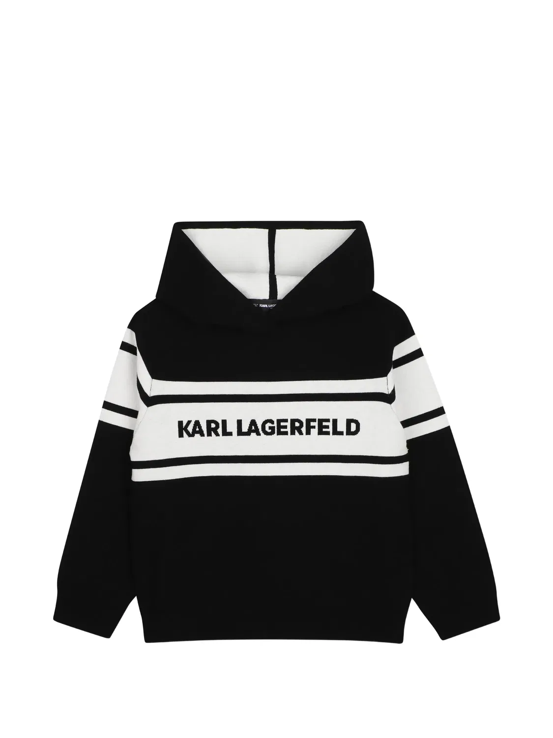 Karl Lagerfeld Худи с интарсией логотипа, черный